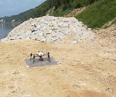 Relevé topographique par drone